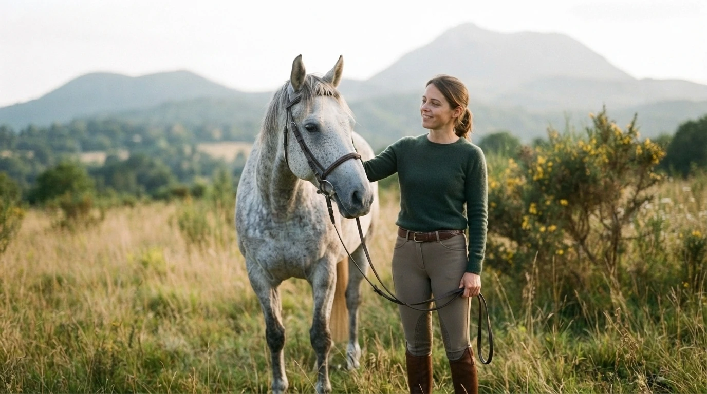 Cours d'équitation à Pailherols, Cantal